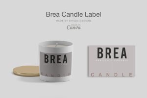 Brea Candle Label