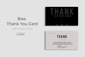 Brea Thank You Card