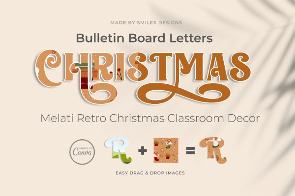 Bulletin Board Letters_Melati Retro Christmas Classroom Decor_1