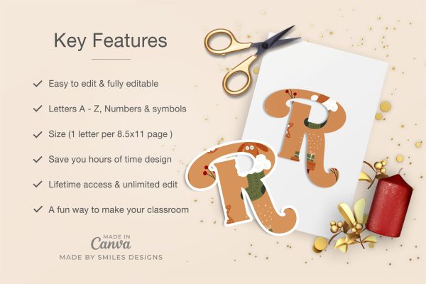 Bulletin Board Letters_Melati Retro Christmas Classroom Decor_2