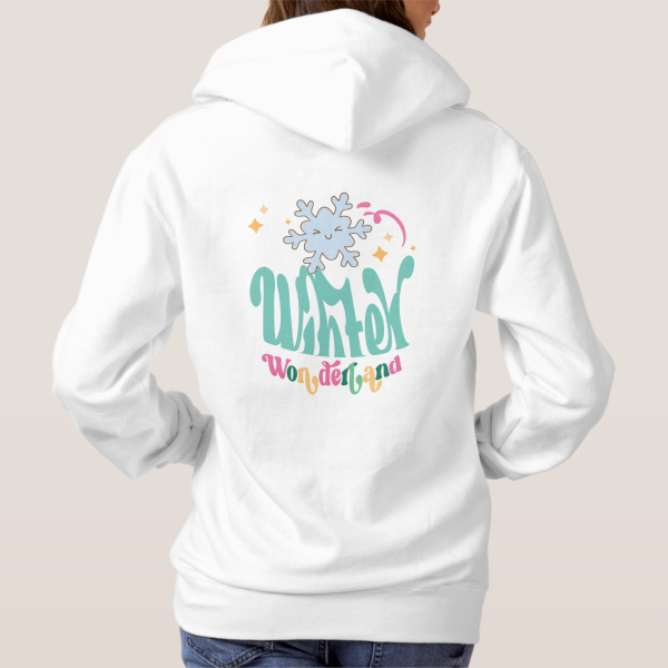 Zazzle Winter Wonderland Womens Hoodies - V1 (Back)
