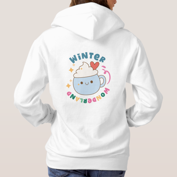 Zazzle Winter Wonderland Womens Hoodies - V4 (Back)