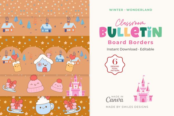 single product page design_Winter Wonderland Classroom Bulletin Board Borders Classroom Decor_V5-1