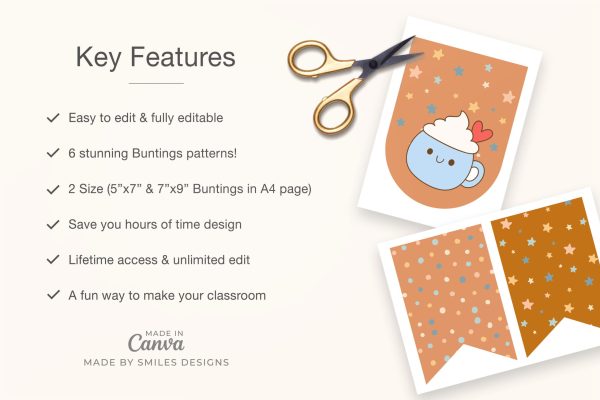single product page design_Winter Wonderland Classroom Bulletin Board Bunting & Banners - Holiday Themes-V5-2