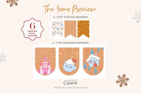 single product page design_Winter Wonderland Classroom Bulletin Board Bunting & Banners - Holiday Themes-V5-3