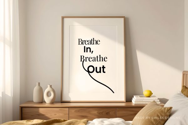 Short & Minimalist Concepts, Breathe In, Breathe Out, Neutral Smiles Home Series Vol.1 (Vertical – Living Room)_2