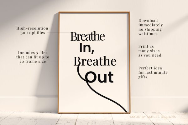 Short & Minimalist Concepts, Breathe In, Breathe Out, Neutral Smiles Home Series Vol.1 (Vertical – Living Room)_6