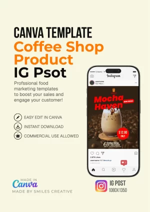 Coffee Shop Product - IG Post – Canva Templates for Cafes & Small Restaurants_0002