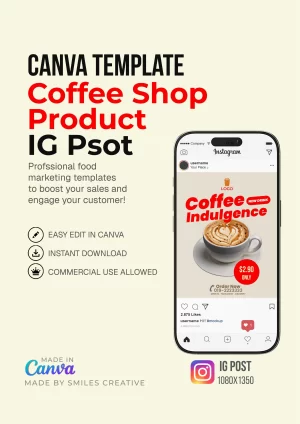 Coffee Shop Product - IG Post – Canva Templates for Cafes & Small Restaurants_0003
