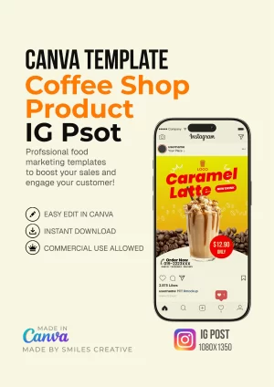 Coffee Shop Product - IG Post – Canva Templates for Cafes & Small Restaurants_0001