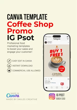 Coffee Shop Promo - IG Post – Canva Templates for Cafes & Small Restaurants_0003