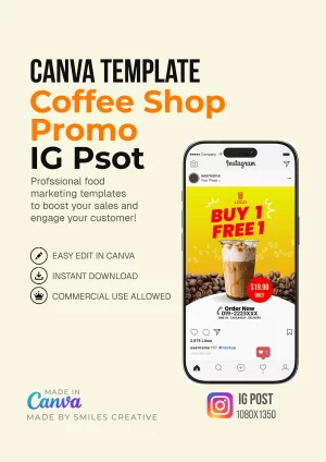 Coffee Shop Promo - IG Post – Canva Templates for Cafes & Small Restaurants_0001