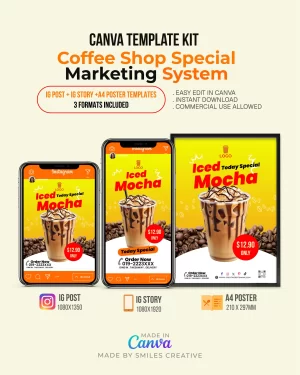Coffee Shop Special Kit – Canva Templates for Cafes & Small Restaurants_0001