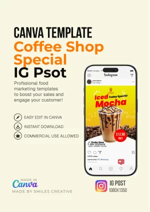 Coffee Shop Special - IG Post – Canva Templates for Cafes & Small Restaurants_0001