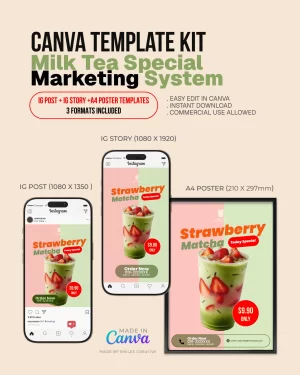 Milk Tea Special Kit – Canva Templates for Cafes & Small Restaurants_0003